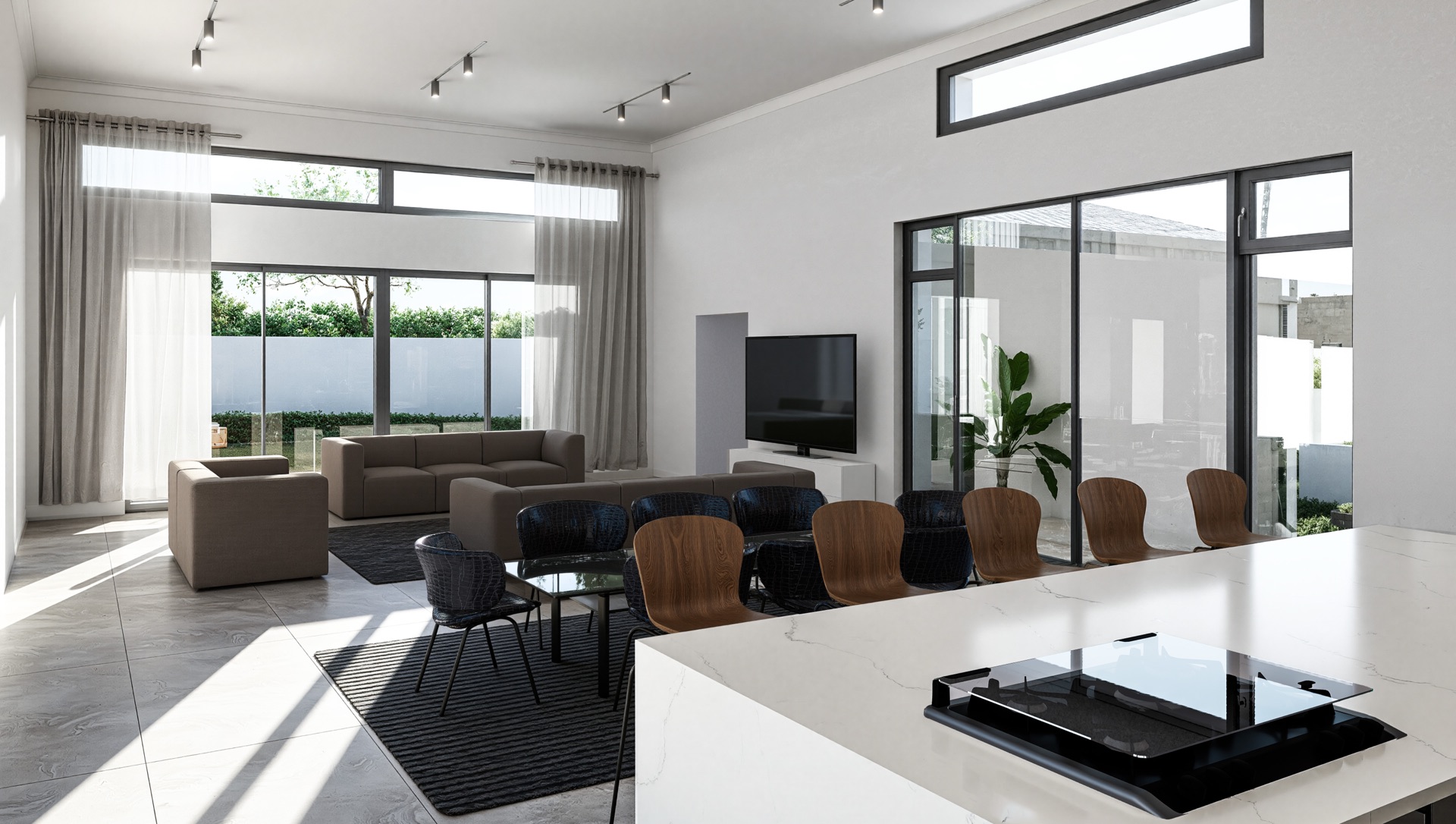 Open-plan living interior