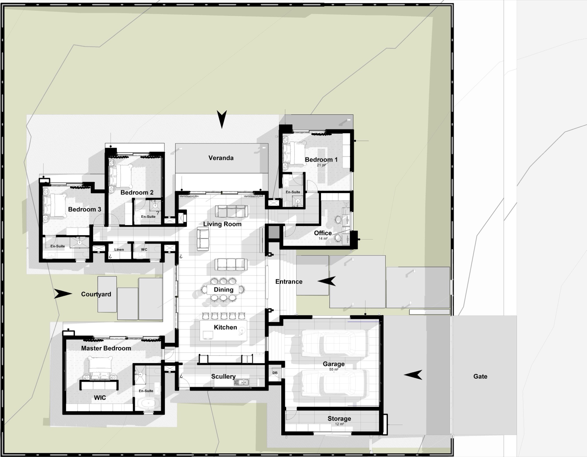 House Makhubedu floor plan